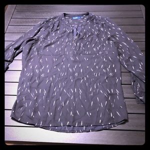 Women’s 1/4 zip tunic blouse